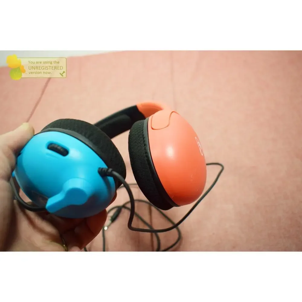 Turtle Beach Nintendo Switch Airlite Fit Wired Gaming Headset Neon Blue/Red